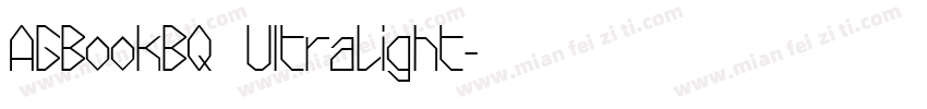 AGBookBQ UltraLight字体转换